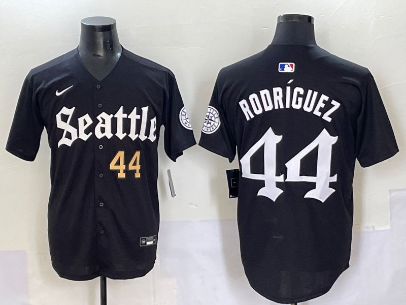 Men 2025 Seattle Mariners #44 Rodriguez Five generations Joint Name Nike MLB Jersey style 5